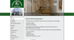 Desktop Screenshot of praxis-klinik-bergedorf.de