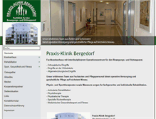 Tablet Screenshot of praxis-klinik-bergedorf.de